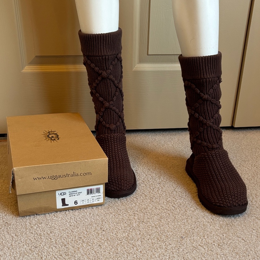 UGG Classic Argyle Knit boots